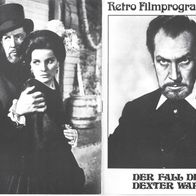 Filmprogramm Retro Nr. 22 DER Fall des Dexter Ward Vincent Price 12 Seiten