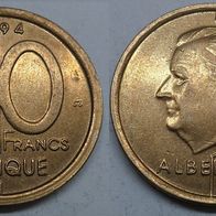 Belgien 20 Francs 1994 "Belgique" ## S8