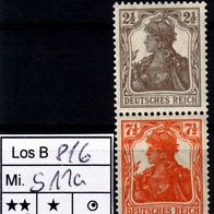 Los B816: Deutsches Reich Mi. S 11 a * *