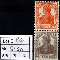 Los B820: Deutsches Reich Mi. S 13 a * *