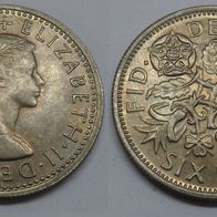 Großbritannien 6 Pence 1967 ## K