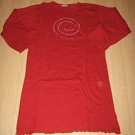 niedliches Langarm - Nachthemd Gr. 146/152 rot (0216)