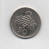Münze Zypern 50 Kibris 1981