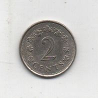Münze Malta 2 Cent 1977