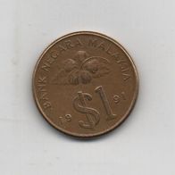 Münze Malaysia 1 Ringgit 1991