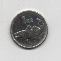 Münze Island 1 Krone 2011