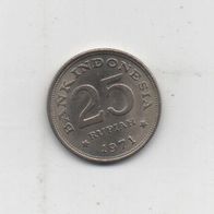 Münze. Indonesien 25 Rupiah 1971