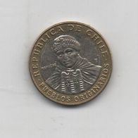 Münze Chile 100 Peso 2014