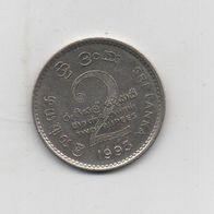 Münze Sri Lanka 2 Rupees 1993