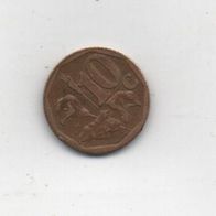 Münze Süd Afrika 10 Cent 1997