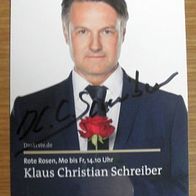 Klaus Christian Schreiber ( Rote Rosen ) Originalautogramm aus Privatsammlung -al-