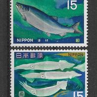 024) Japan 1966 Fische Mi. Nr. 915/18 postfrisch