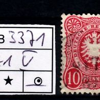 Los B3371: Deutsches Reich Mi. 41 V, gest