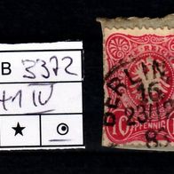 Los B3372: Deutsches Reich Mi. 41 IV, gest