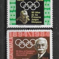 006) Guatemala 1986 Olympia Mi. Nr. 1262/63 postfrisch