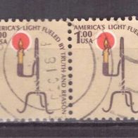 USA Michel Nr. 1391 gestempelt waagrechtes Paar (6)