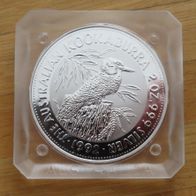 Münze Kookaburra 1992 Australien 2 Unzen Silber