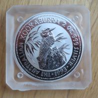 Münze Kookaburra 1993 Australien 2 Unzen Silber
