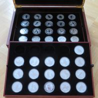 Komplette Australien Kookaburra Serie 1990-2025 / 36 x 1Unze Feinsilber