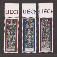 Liechtenstein Weihnachten 1978 Mi Nr. 720-722 Rand. oben* (292)