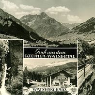 A 6993 Mittelberg Gasthof > Walserschanz < 4 Ansichten 1966