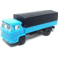 Magirus 100 D 7 F ´63, Pritsche / Plane, hellblau-dunkelblau, Ep3, Wiking, Spur N