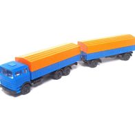 MB LPS 2224 ´63, Pritsche / Plane- Hz., blau-orange, Ep3, Wiking, Spur N