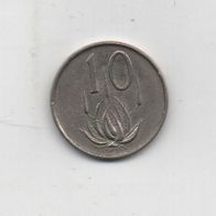 Münze Süd Afrika 10 Cent 1965
