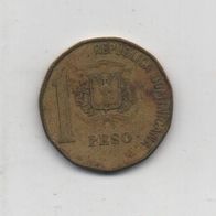 Münze Dominikanische Republik 1 Peso 1991