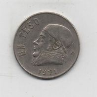 Münze Mexico 1 Peso 1971