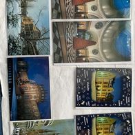 7 Weihnachtskarten "WIESBADEN"- Luxus-Exemplare mit Kuverts