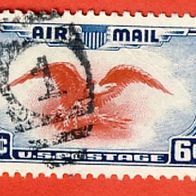 USA 1938 Flugpostmarke Mi.442 mit Nummerstempel gest.