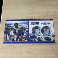 5x10 Euro BRD 2025 "Im Dienst d. Gesellschaft-Techn. Hilswerk" A-J, St, Neu, OVP