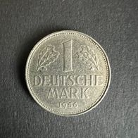 Zum 70. Jubeljahr eine 1 DM Münze „J“ von 1956