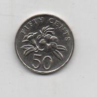 Münze Singapore 50 Cent 2007