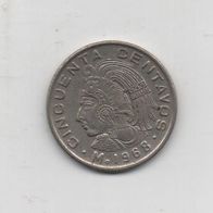 Münze Mexico 50 Centavos 1968