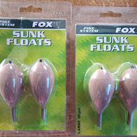 Neu 4 Pose Unterwasserpose Bissanzeiger Fox Sunk Floats L = 18gm Schwimmer Hecht