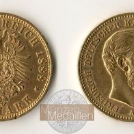 Deutsches Kaiserreich Preussen Goldmünze 7,965 g. 20 Mark 1888 A Friedrich III