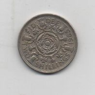 Münze England 2 Shilling 1965