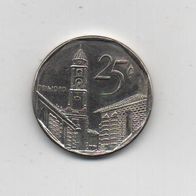 Münze Cuba 25 Centavos 2000