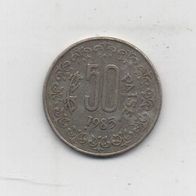 Münze Indien 50 Paise 1985