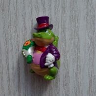 Ü-Ei Krokodil mit Blumenstrauß Sammelfigur aus den 90ern