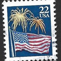 USA Freimarke " Flagge und Feuerwerk " Michelnr. 1882 A o