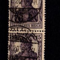 Los E5190: Deutsches Reich Mi. 101 a, gest. Dreierstreifen
