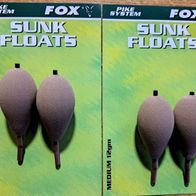Neu! 4 Unterwasserpose Bissanzeiger Fox Sunk Floats M= 12gm Schwimmer Hecht Pose