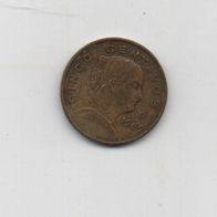 Münze Mexico 5 Centavos 1962