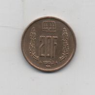 Münze Luxemburg 20 Franc 1983