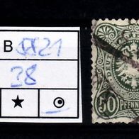 Los E5821: Deutsches Reich Mi. 38 a, gest