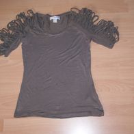 Damen-Shirt "SINGH MADAN" Gr. 36 khaki kurzarm