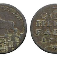 ANHALT-Bernburg 3 Pfennig 1760 "Viktor Friedrich" (1721-1765)